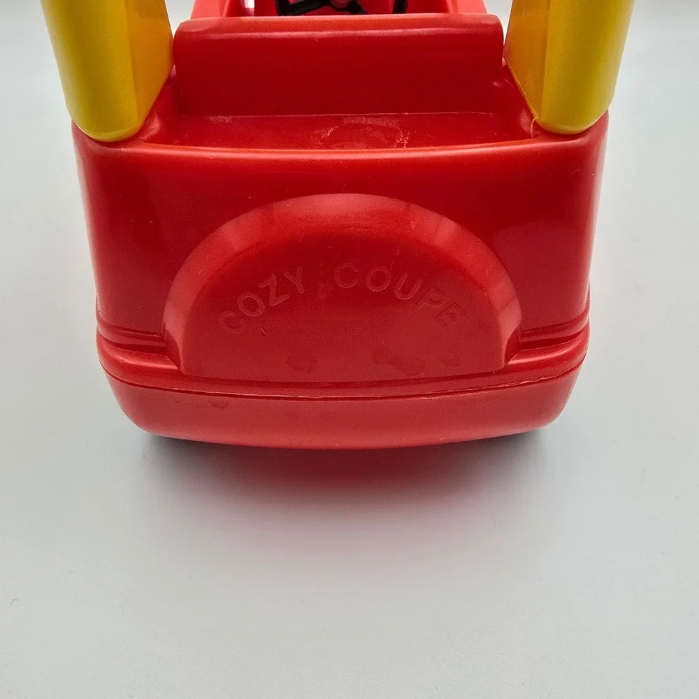 Vintage Little Tikes Dollhouse Cozy Coupe Car  Miniature Toy Red Yellow Black